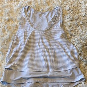Lululemon double layered crop tank